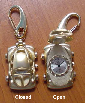 VW Beetle Keyring Clock